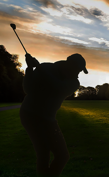 Golfer's Silhouette